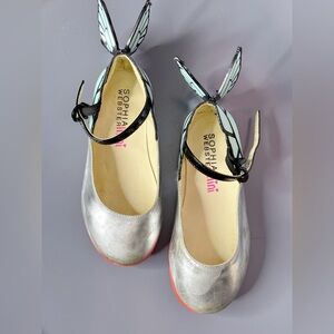 Sophia Webster. Size 26. Silver with Wings.Play Condition. W/ lots of life left